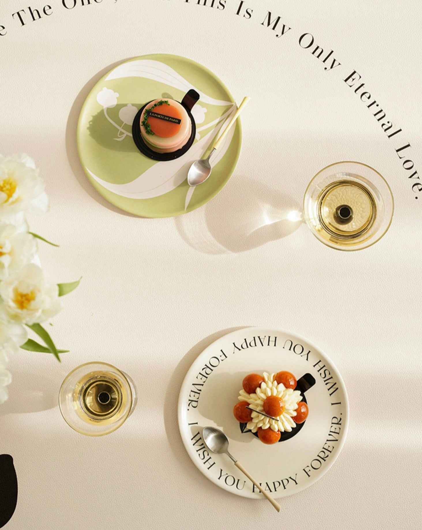 Eclectic floral bamboo dinnerware set of four plates with vibrant botanical patterns — view 5