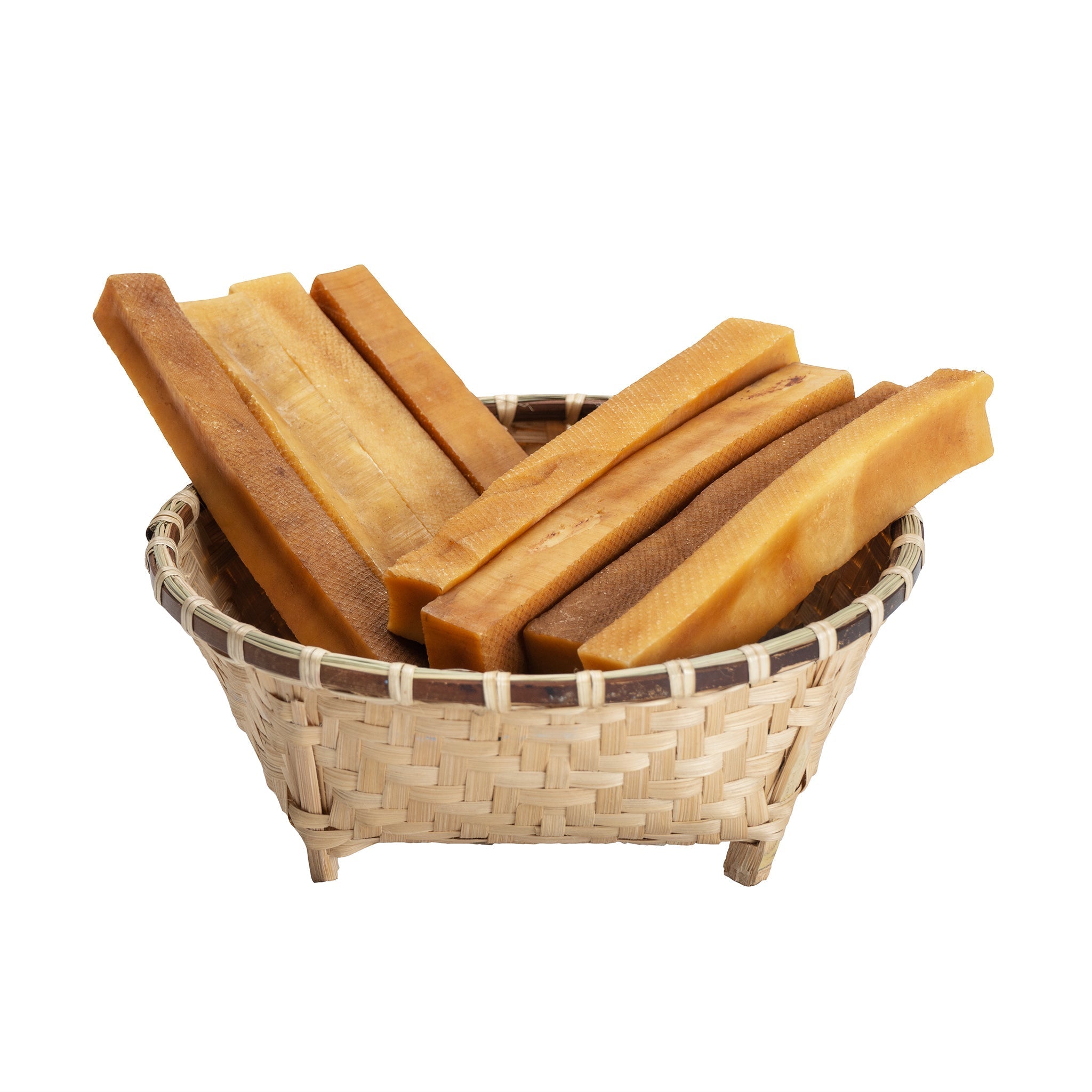 Natural yak cheese churpi dog chews, hard smoke-dried treats for canine dental health — view 2