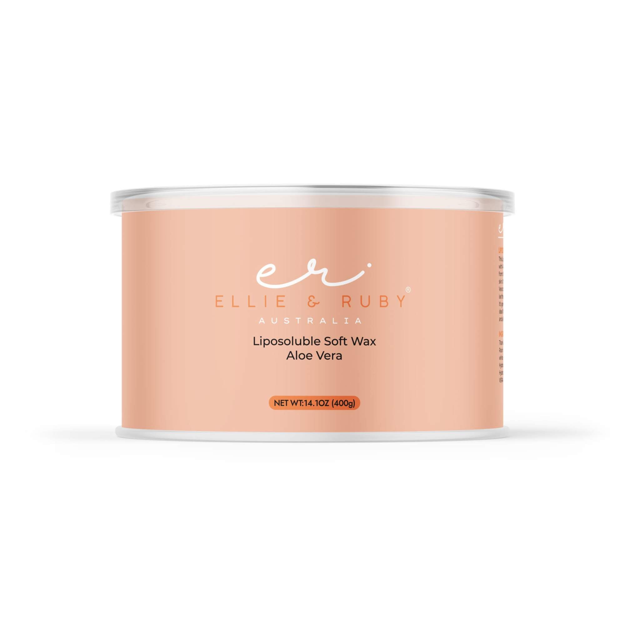 400g resealable can of aloe vera soft wax depilatory for smooth full body hair removal