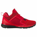 Men's Ignite Limitless red trainers athletic sports sneakers with responsive cushioning and lace-up design