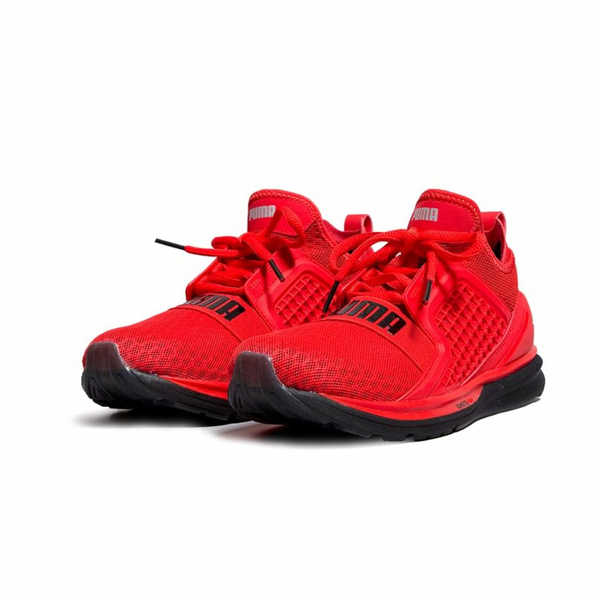 Men's Ignite Limitless red trainers athletic sports sneakers with responsive cushioning and lace-up design — view 9