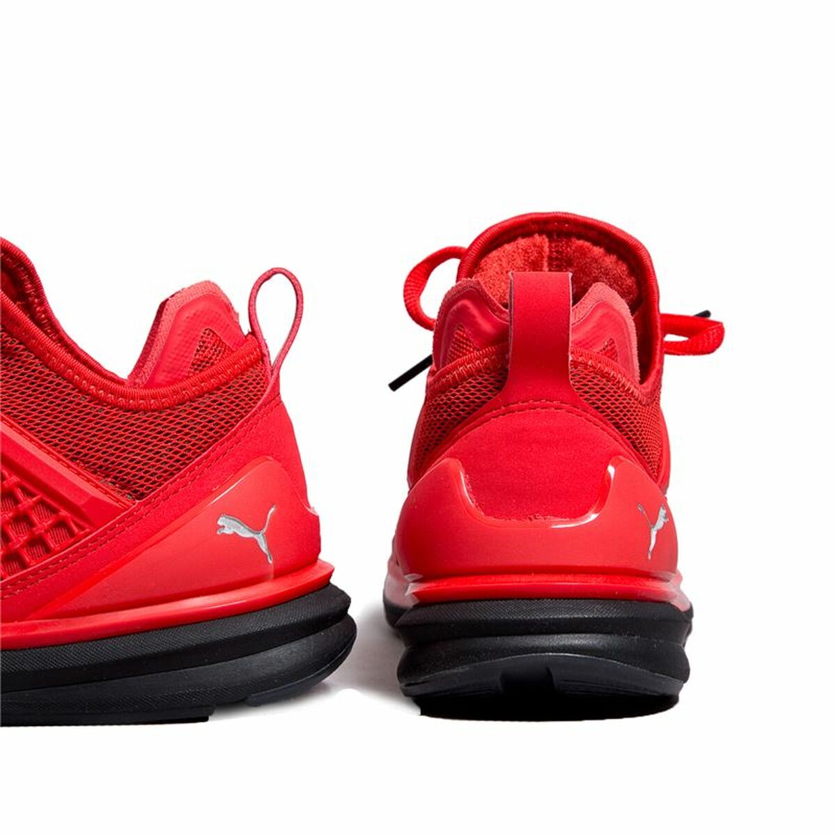 Men's Ignite Limitless red trainers athletic sports sneakers with responsive cushioning and lace-up design — view 8