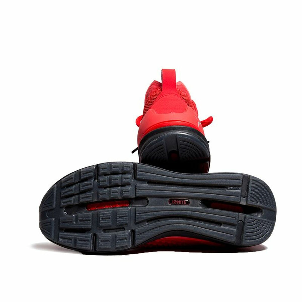 Men's Ignite Limitless red trainers athletic sports sneakers with responsive cushioning and lace-up design — view 6