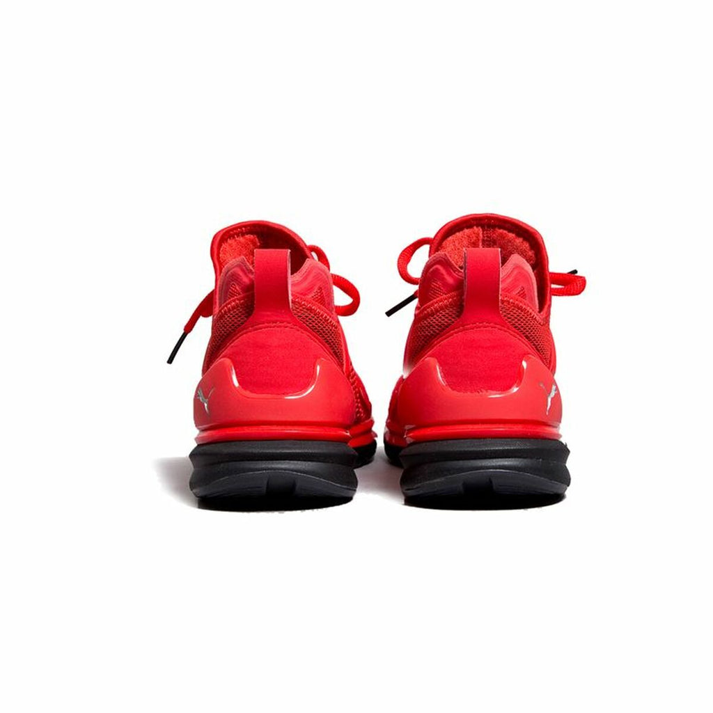 Men's Ignite Limitless red trainers athletic sports sneakers with responsive cushioning and lace-up design — view 5
