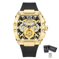 MEGIR Chronograph Luxury Sport Quartz Watch Men Waterproof Luminous Silicone Casual Big Dial Wristwatch Auto Date Reloj Hombre 8112-16