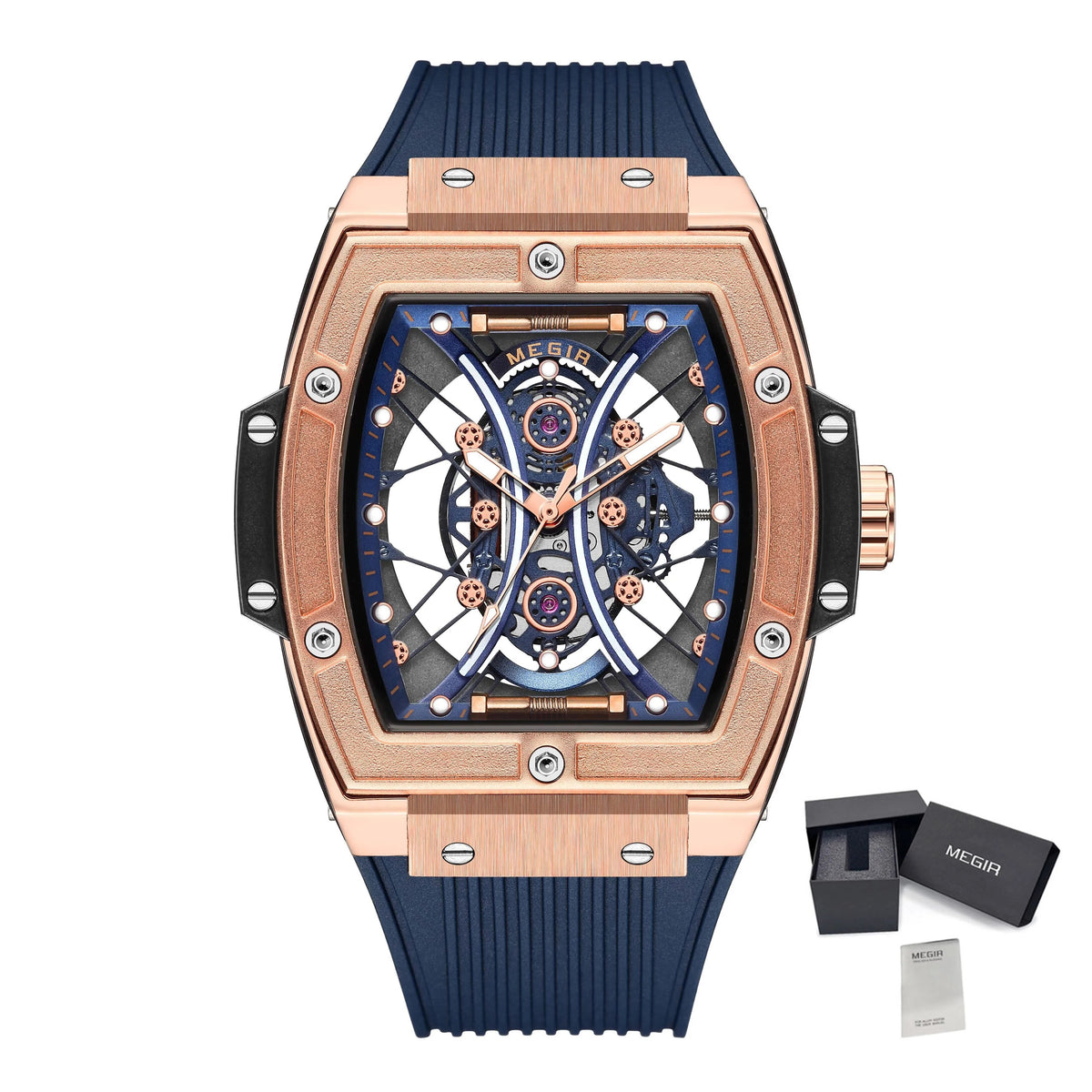 MEGIR Brand Luxury Quartz Watch for Men Fashion Military Sports Watches Waterproof Luminous Clock Wristwatch Reloj Hombre 8109-18