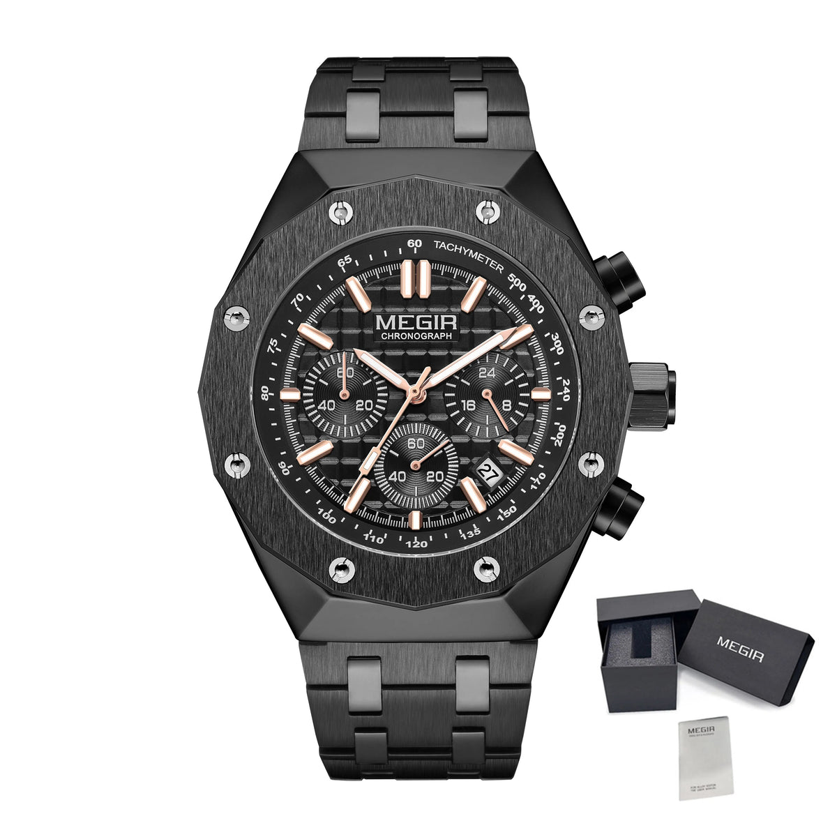 MEGIR Relogio Masculino Luxury Business Men Watches Fashion Military Watch Date Luminous Casual Quartz Wristwatch Man Clock 2213-16