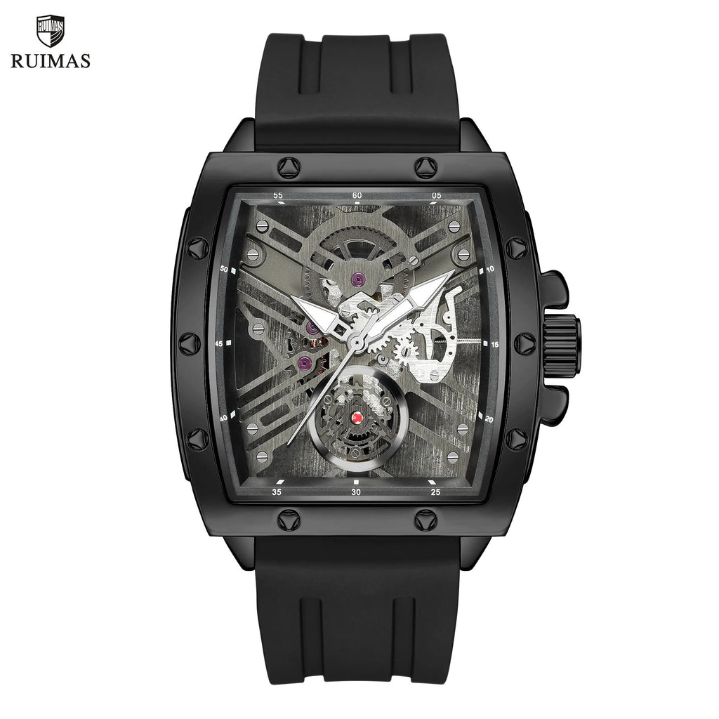 RUIMAS Luxury Fashion Men Sports Quartz Wrist Watches Waterproof Luminous Large Dial Casual Wristwatch Silicone Montre Homme 310-0