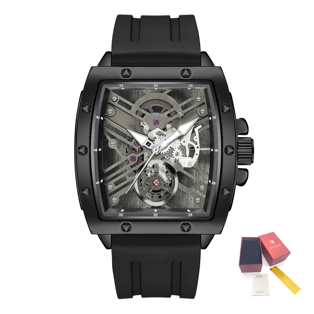 RUIMAS Luxury Fashion Men Sports Quartz Wrist Watches Waterproof Luminous Large Dial Casual Wristwatch Silicone Montre Homme 310-15