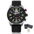 MEGIR Chronograph Luxury Military Sport Watches for Men Waterproof Calendar Silicone Man Quartz Wristwatch Reloj Hombre 2116-13