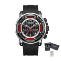 MEGIR Men's Sports Military Watches Fashion Luxury Quartz Wristwatch Silicone Strap Waterproof Chronograph Luminous Male Clock 2143-16
