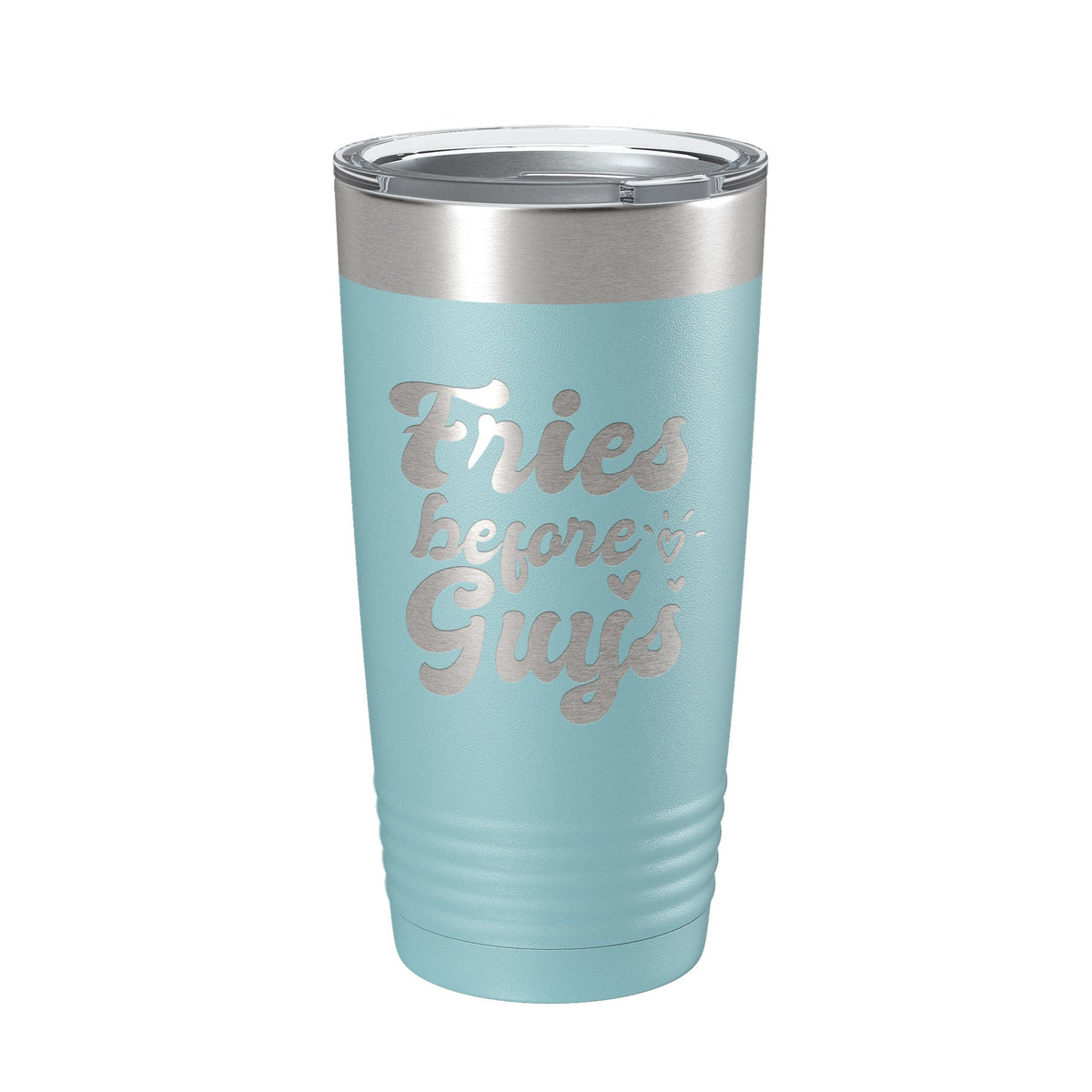 Fries Before Guys Tumbler Funny Galentine's Day Travel Mug Valentine's Single Insulated Laser Engraved Coffee Cup Retro 20 oz-13