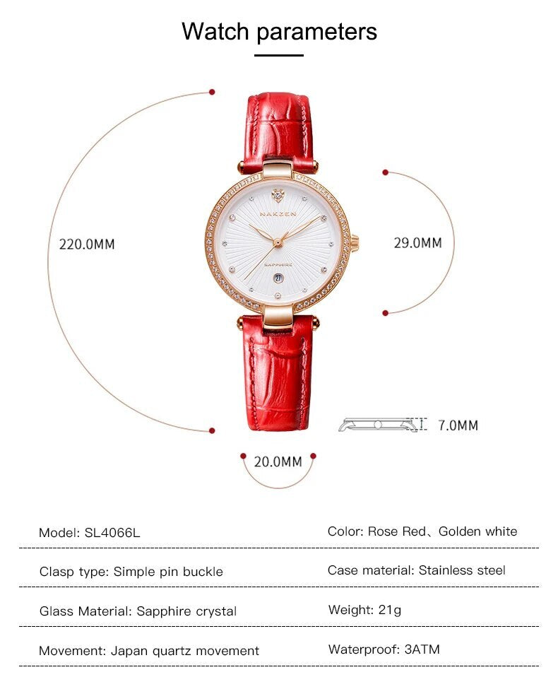 Fashion Women Watches 2021 New Leather Minimalist Watch Ladies Quartz Japan Movement Dress Wrist Watch Clock Montre Femme 4066-4