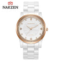 NAKZEN New Design Women Watches Elegant Ceramics Reloj Mujer Japanese Quartz Movement Clock for Ladies Luxury Relogio Feminino 1023-5