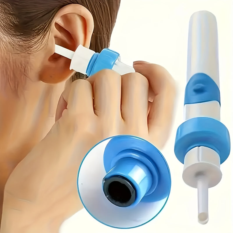 White battery-powered ear cleaner with a soft head scoop for safe and gentle wax removal — view 2