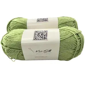 Soft cotton knitting yarn skeins in vibrant colors for crochet and DIY crafting projects — view 4