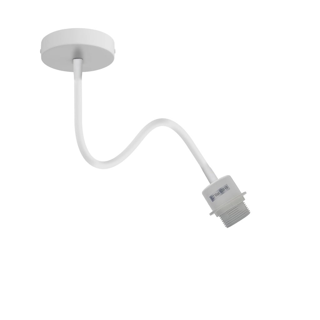 Flexible swan neck reading light in matte black, modern wall sconce fixture with adjustable E27 base. — view 5