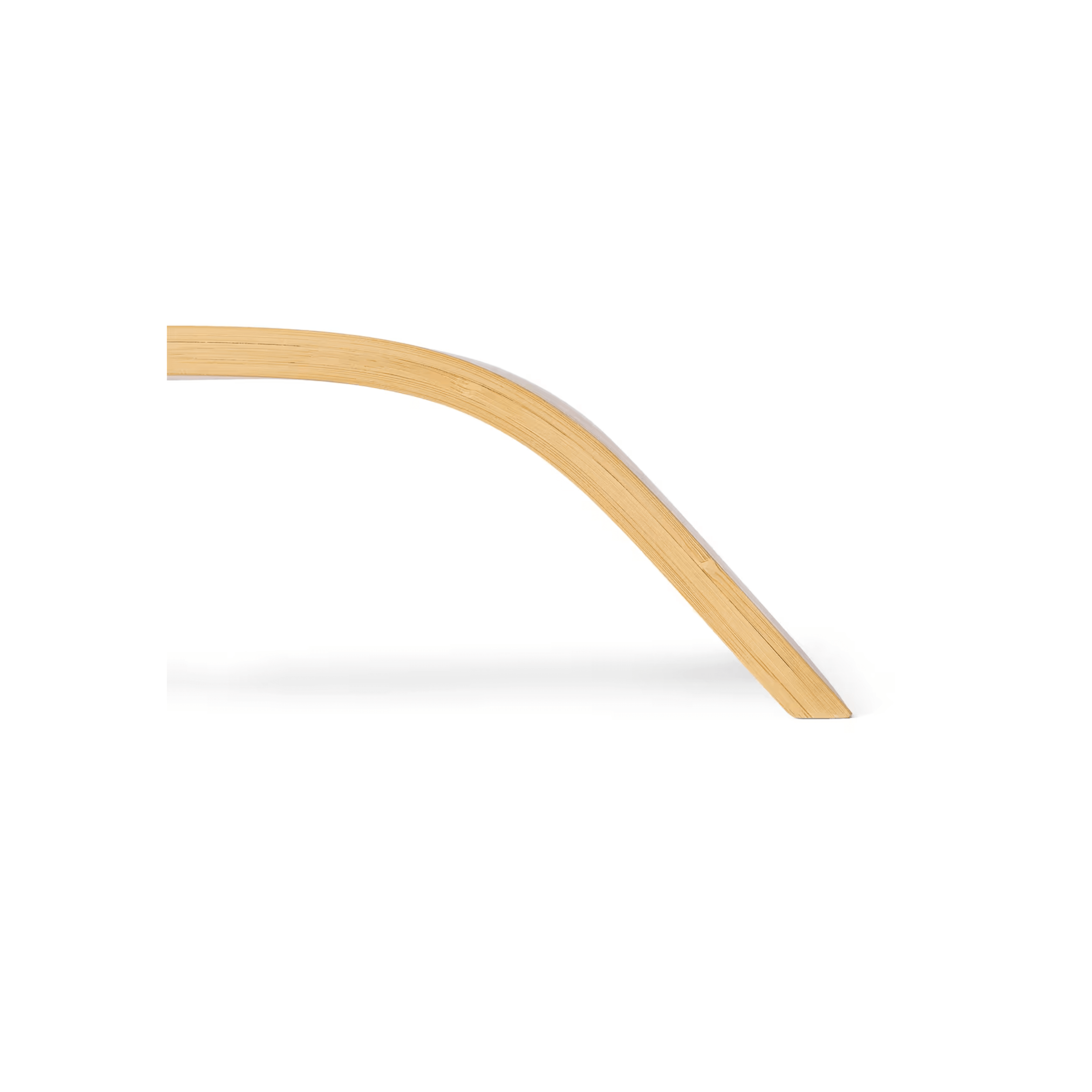 Natural eco-friendly bamboo monitor stand with a spacious storage area underneath for desk organisation. — view 5