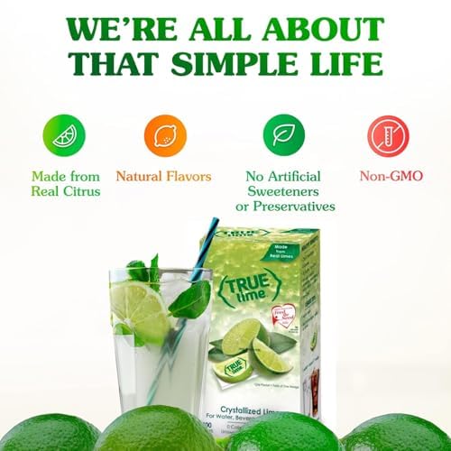 True Lemon and Lime water enhancer packets in dispenser boxes with natural zero calorie flavor — view 4
