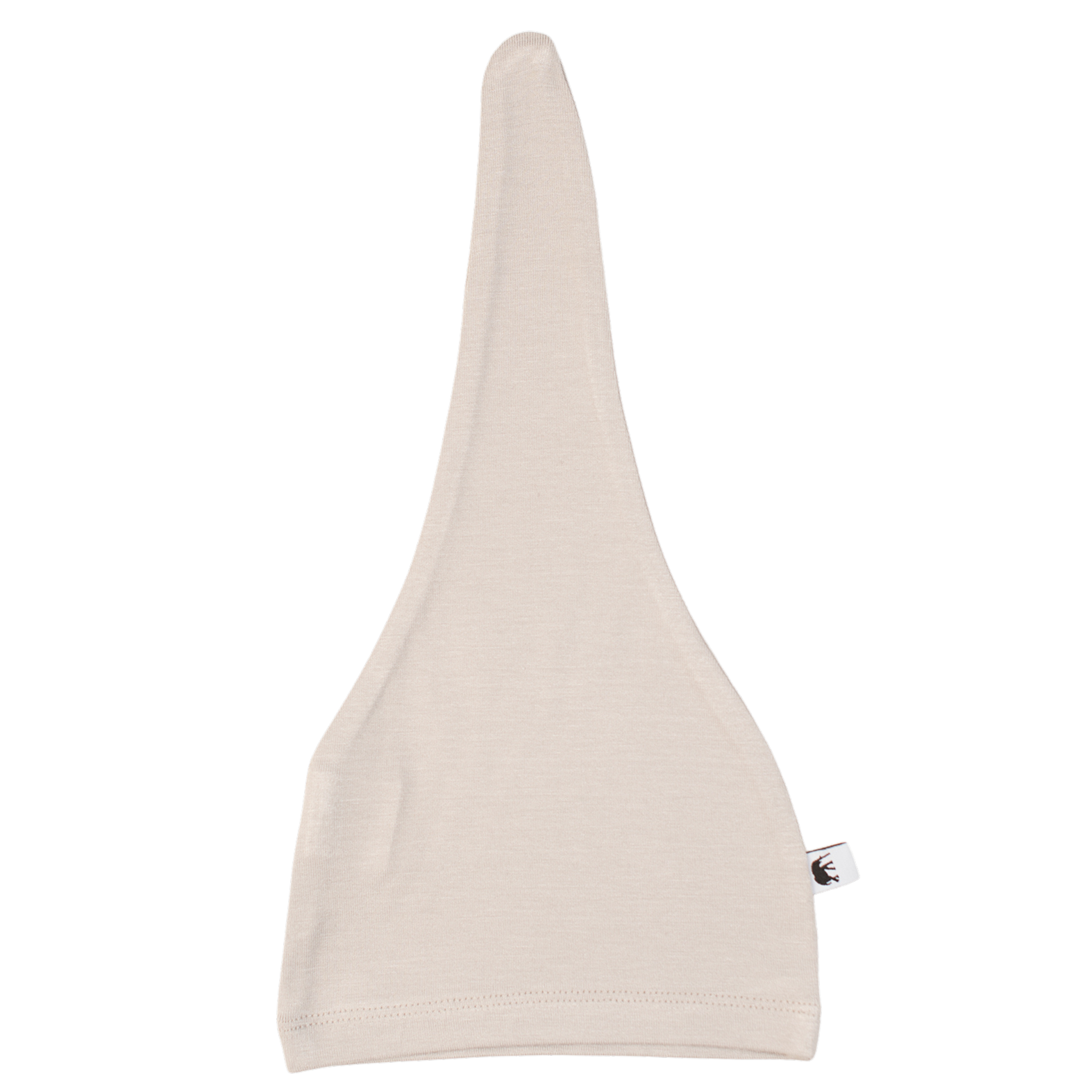 Grey bamboo baby beanie, soft stretchy headwear accessory for sensitive newborn skin. — view 4
