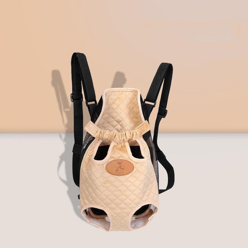 Spring adventure cat carrier in durable canvas with cute cartoon pattern and comfortable leg openings — view 4