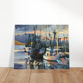'Midnight Fleet' Coastal I 16x20 Museum-Quality Matte Paper Poster | Original Artwork by American Artist Barbara Cleary-0