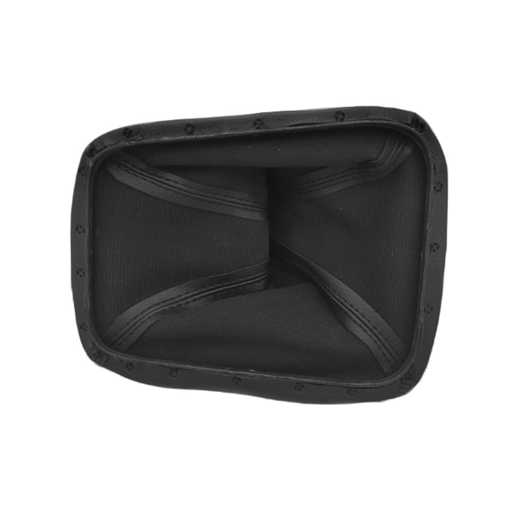 Black PU transfer case gear lever boot replacement part for Toyota Hilux automatic transmission interior — view 3
