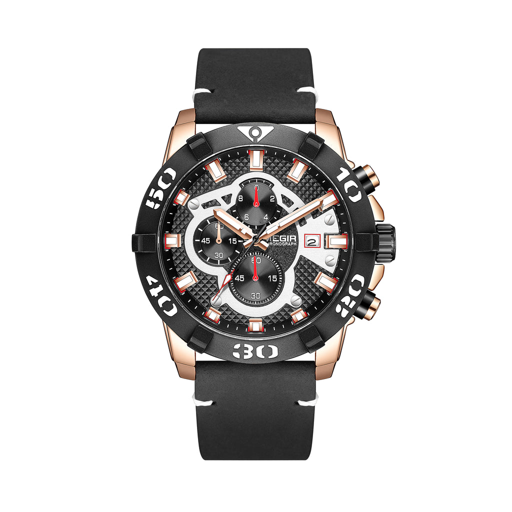 MEGIR Men Watches Fashion Luxury Big Dial Sports Watches Waterproof Quartz Wristwatch Chronograph Man Casual Luminous Clock 2136-12