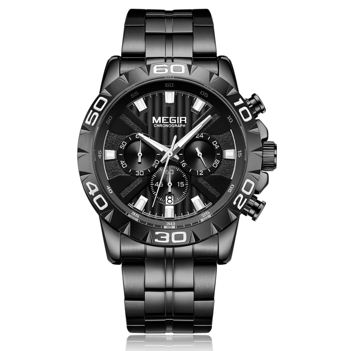 MEGIR Watches Business Mens Watches Top Brand Luxury Quartz Casual Wristwatch Date Clock Waterproof Wrist Watch Chronograph 2087-10