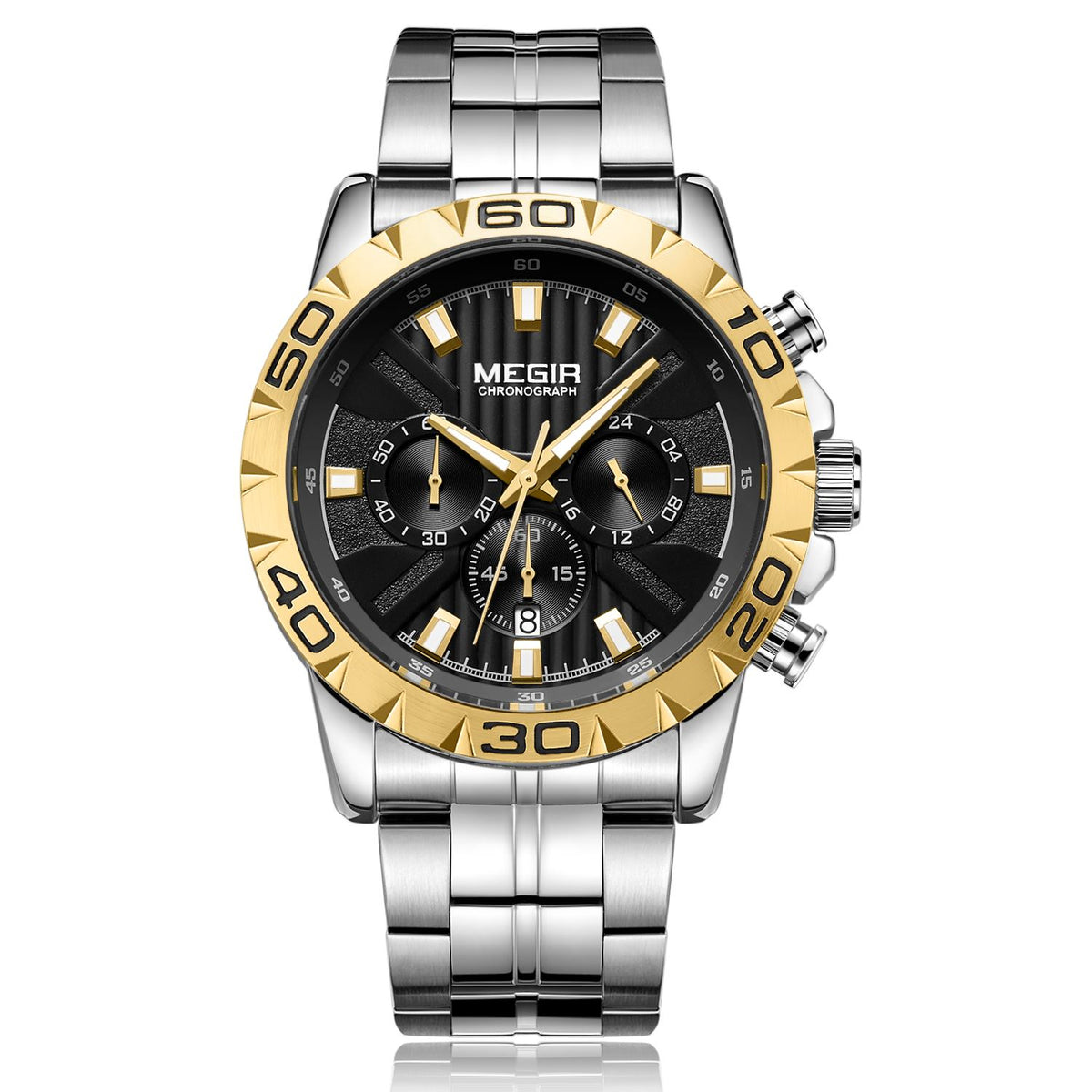 MEGIR Watches Business Mens Watches Top Brand Luxury Quartz Casual Wristwatch Date Clock Waterproof Wrist Watch Chronograph 2087-9