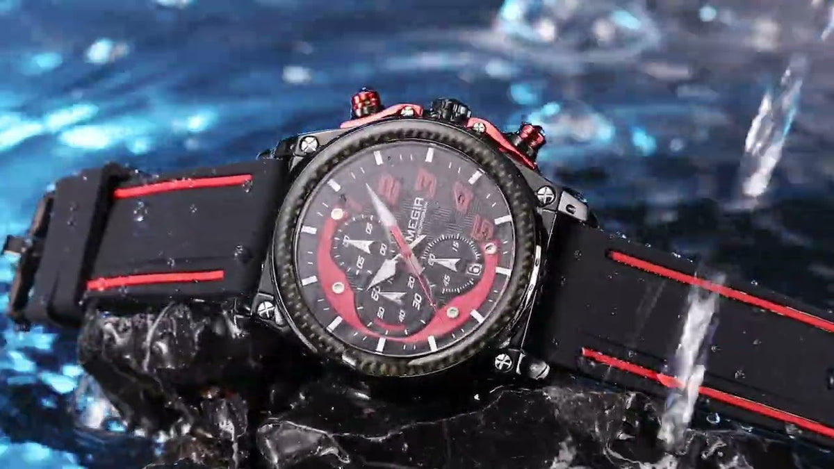 MEGIR Chronograph Sports Watch Men Silicone Military Watches Waterproof Date Clock Fashion Quartz Wristwatches Reloj Hombre 2051-11