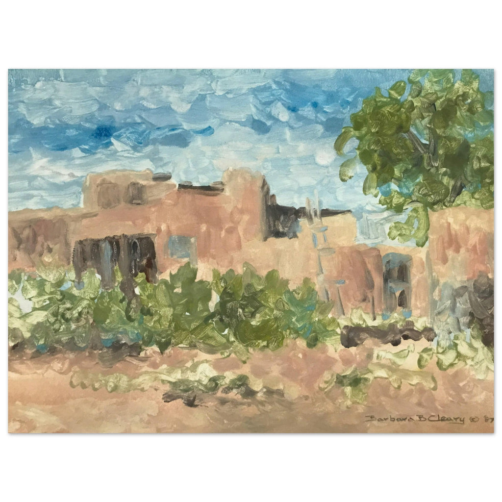 'Adobe Serenity 1' I 12x16 Museum-Quality Matte Paper Poster | Original Artwork by American Artist Barbara Cleary-4