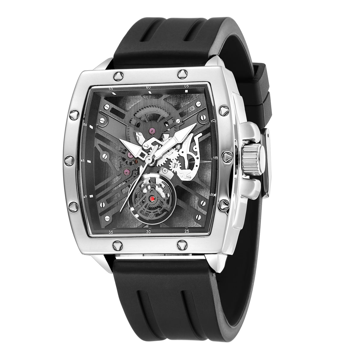 RUIMAS Luxury Fashion Men Sports Quartz Wrist Watches Waterproof Luminous Large Dial Casual Wristwatch Silicone Montre Homme 310-11