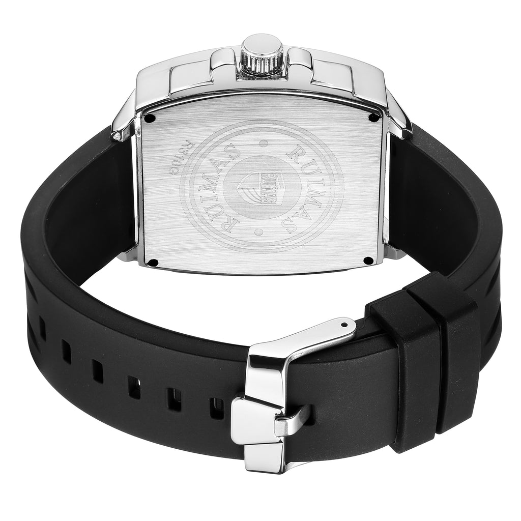 RUIMAS Luxury Fashion Men Sports Quartz Wrist Watches Waterproof Luminous Large Dial Casual Wristwatch Silicone Montre Homme 310-12