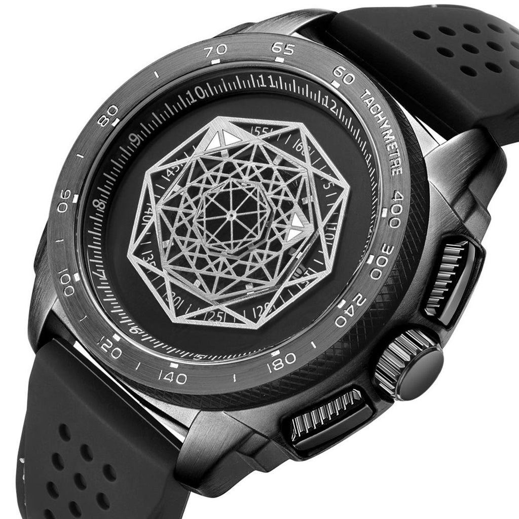 RUIMAS Men Silicone Band Quartz Casual Wrist Watches Large Dial Sport Military Watch Clock Luminous Waterproof Relogio Masculino 554-11