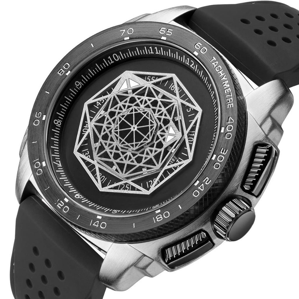 RUIMAS Men Silicone Band Quartz Casual Wrist Watches Large Dial Sport Military Watch Clock Luminous Waterproof Relogio Masculino 554-10