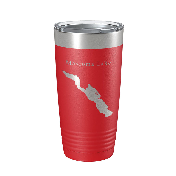 Mascoma Lake Map Tumbler Travel Mug Insulated Laser Engraved Coffee Cup New Hampshire 20 oz