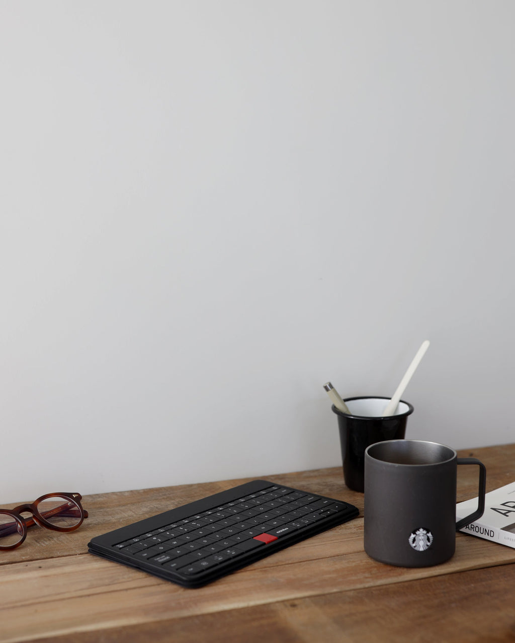 Fusion Keyboard Universal slim wireless Bluetooth keyboard with invisible touchpad surface for tablets and laptops — view 2