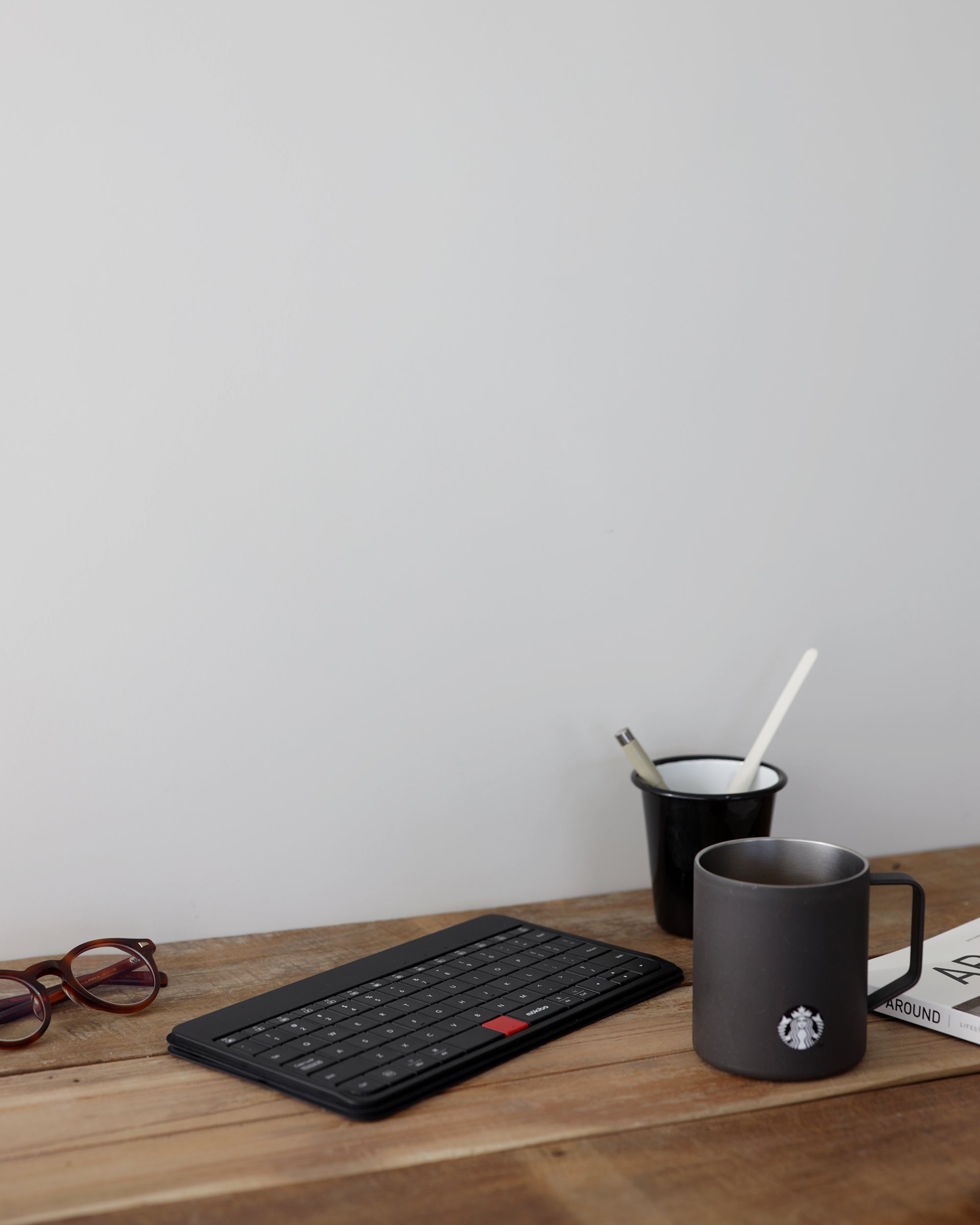 Fusion Keyboard Universal slim wireless Bluetooth keyboard with invisible touchpad surface for tablets and laptops — view 2