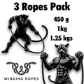 3 Weights Progressive Flow Pack : 1.2 Kgs + 1 kg + 440 grams flow ropes-0