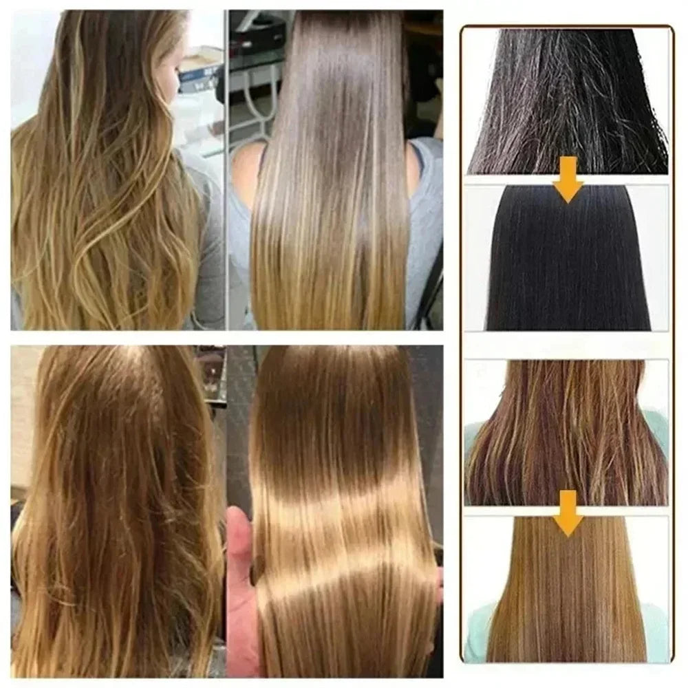 450ml keratin hair mask tub for dry damaged hair repair with creamy texture — view 2