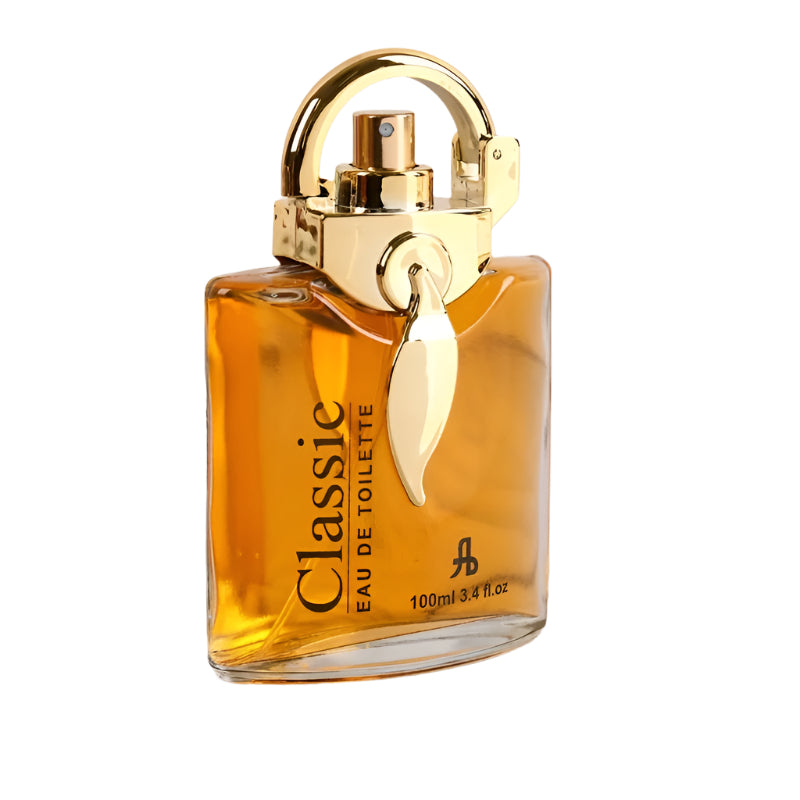 Elegant Dubai women's perfume in a luxurious 100ml yellow glass bottle with floral fragrance