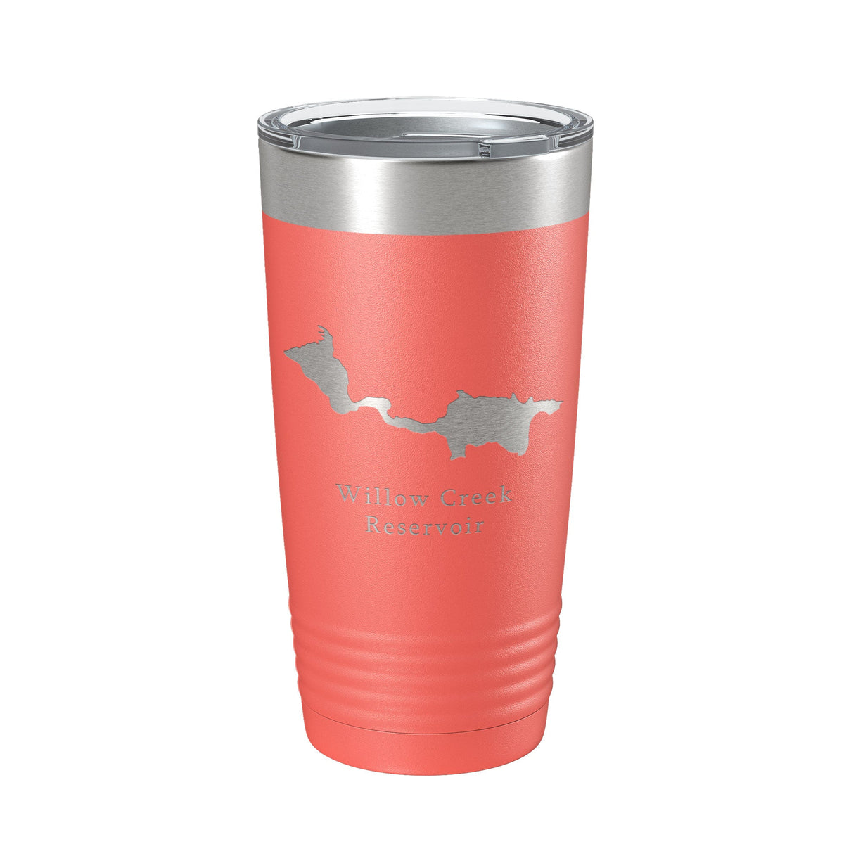 Willow Creek Reservoir Arapaho Tumbler Lake Map Travel Mug Insulated Laser Engraved Coffee Cup Colorado 20 oz-20
