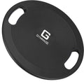 Black TPE balance board trainer with textured anti-slip surface for home gym fitness and core strength