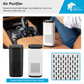 Portable USB car air purifier ionizer in compact cylindrical design for vehicle cup holders