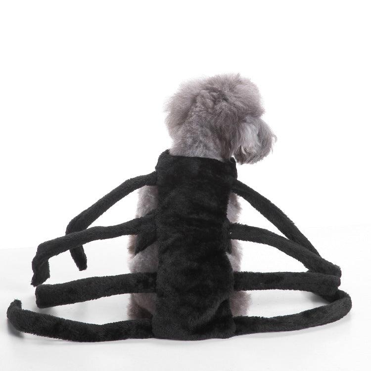 Spooky festive Halloween dog costume made of soft vibrant polyester fabric with adjustable straps — view 2