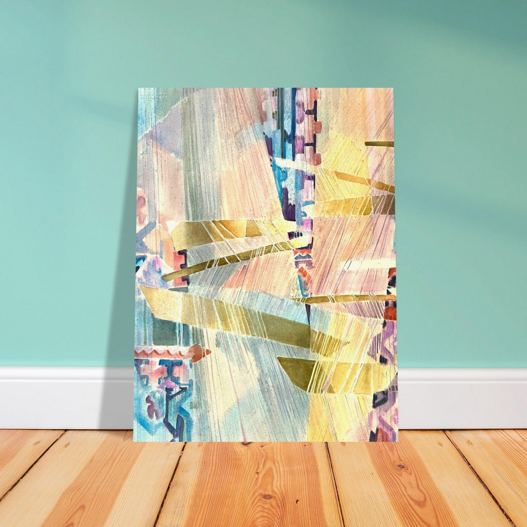 'Loom Series' Abstract I 18x24 Museum-Quality Matte Paper Poster | Original Artwork by American Artist Barbara Cleary-1