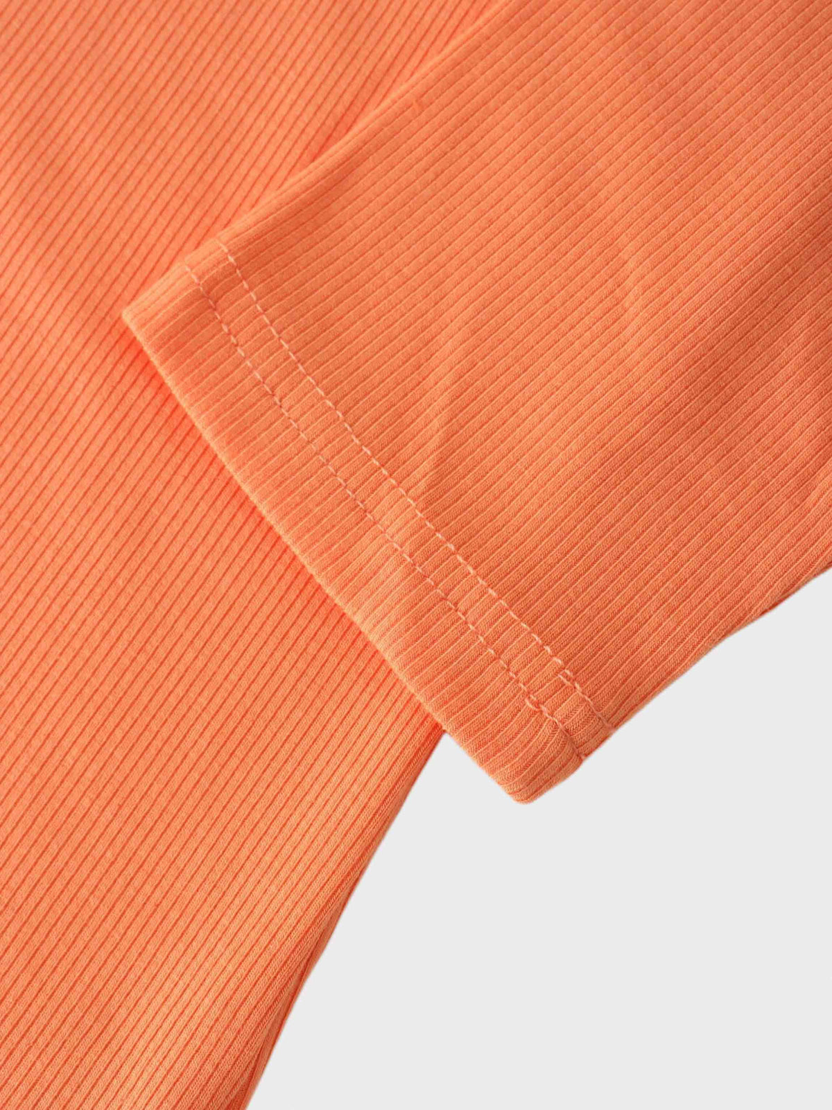 RIBBED HIGH V 3Q-ORANGE-4