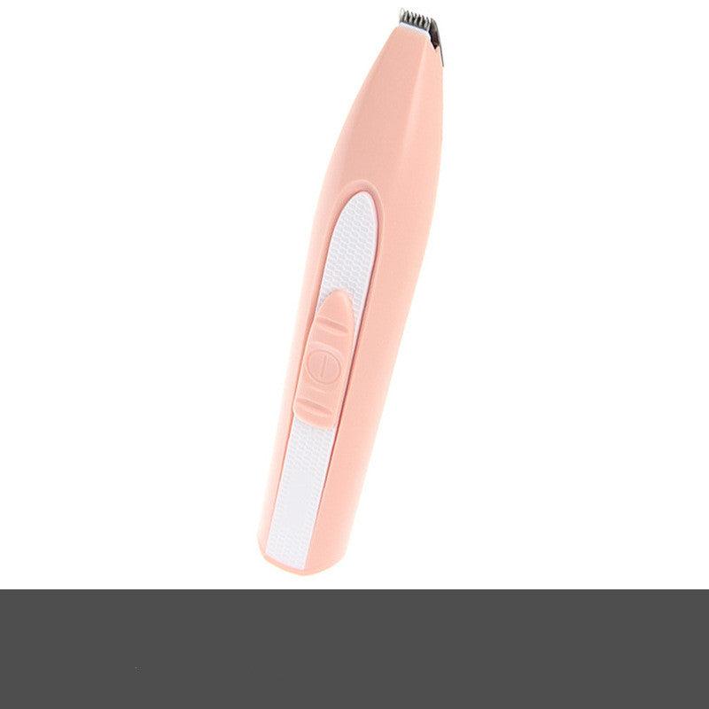 White electric pet hair clippers with ceramic blade and ergonomic handle for dog and cat grooming — view 2