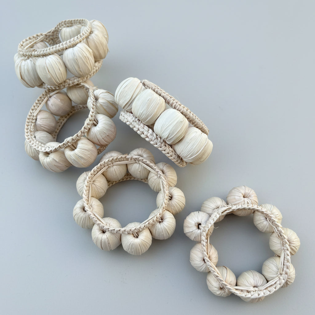 Woven Beads Napkin Ring – Table Decor Colombia-0